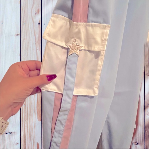 Romwe Tape Flap Pocket Cargo Pants. Size L - Picture 5 of 7